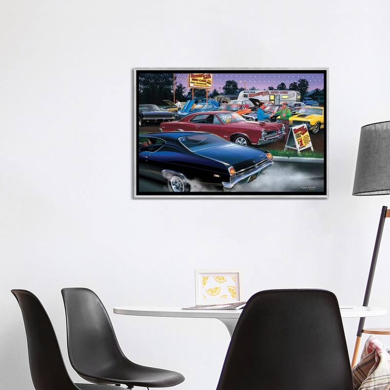 iCanvas "Honest Al's Used Cars" by Bruce Kaiser Framed Bed Bath